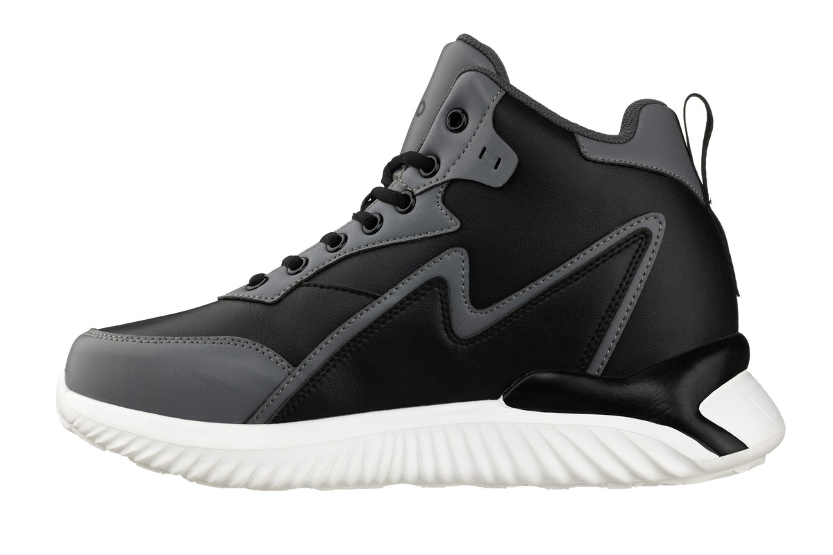 CALTO S3061 4-Inch Taller Black/Grey Lightweight Sneakers