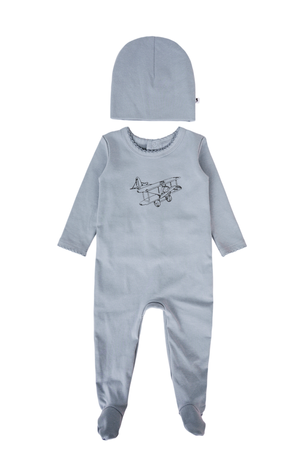 Printed Footie - Cotton