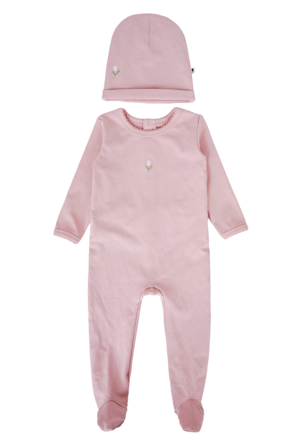 Flower Footie - Cotton