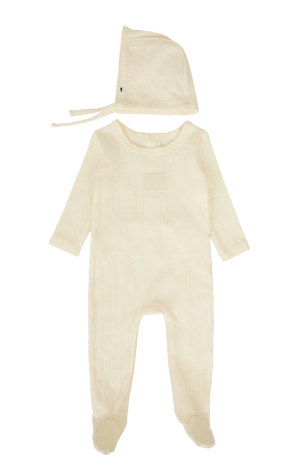 Pointelle Footie - Pointelle Cotton