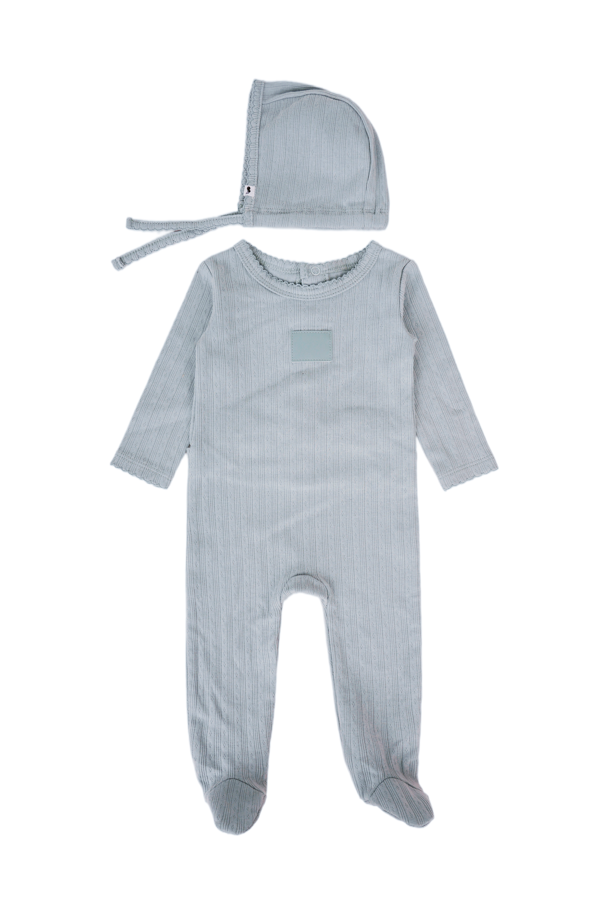 Pointelle Footie - Pointelle Cotton