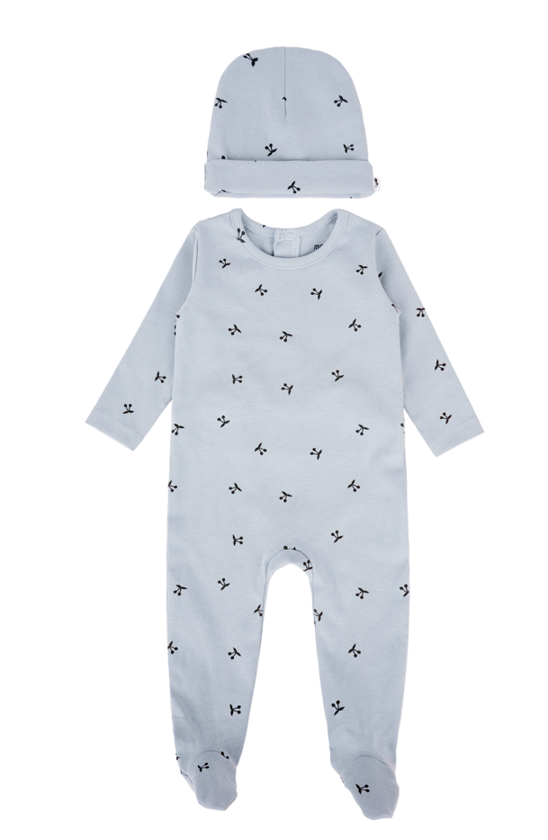 Berries Footie - Cotton
