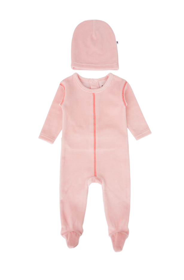 Outside Stitch Footie - Velour