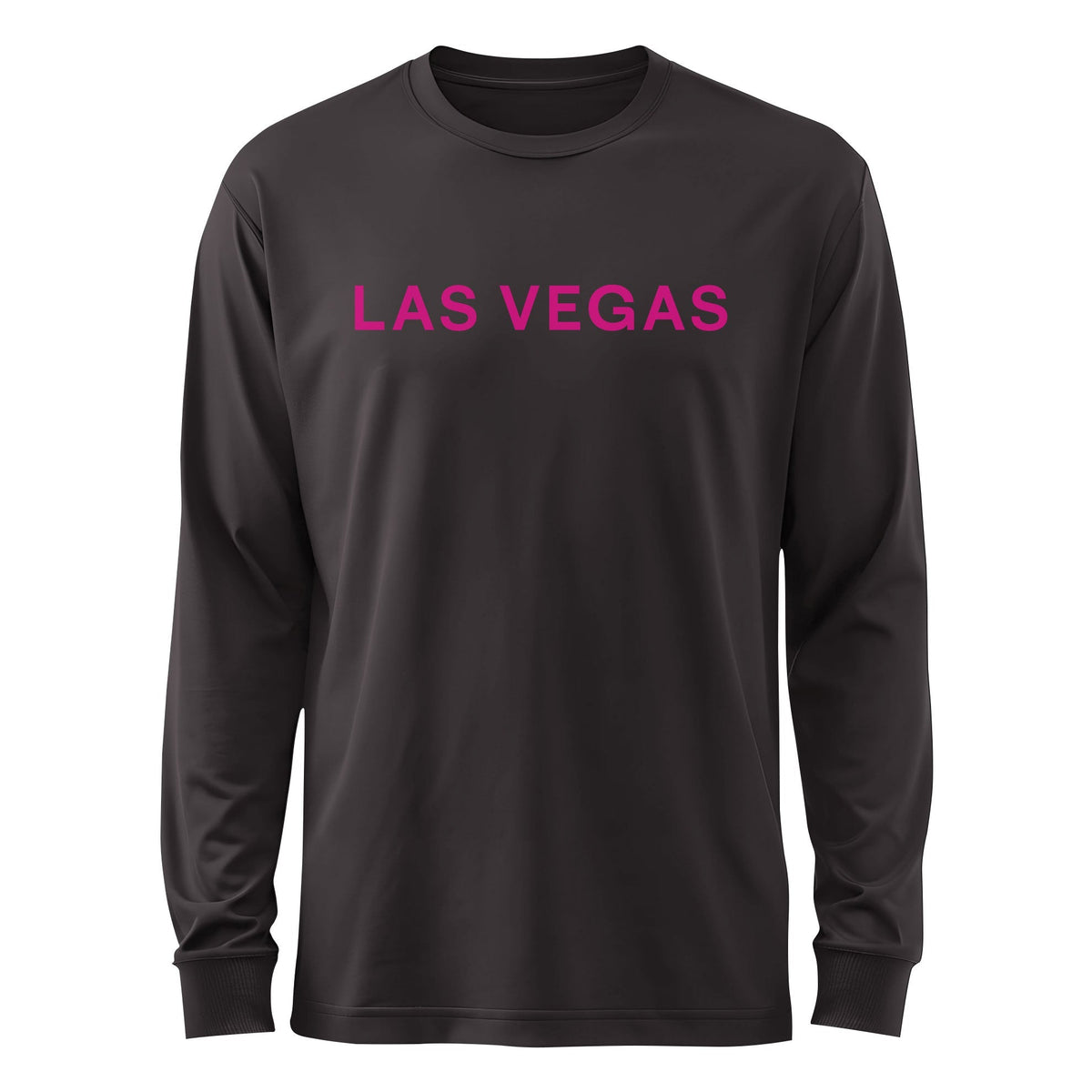Las Vegas Lights FC Mono Badge Wordmark Cotton Long Sleeve T-Shirt - Black