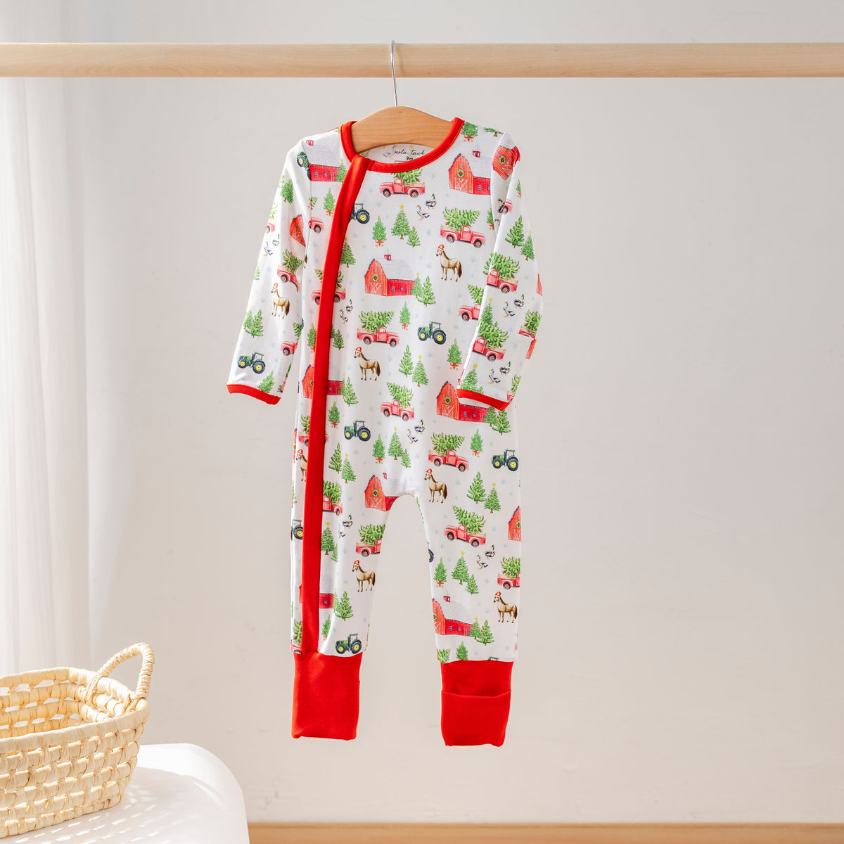 Christmas Tree Farm Organic Cotton Pajamas for Kids