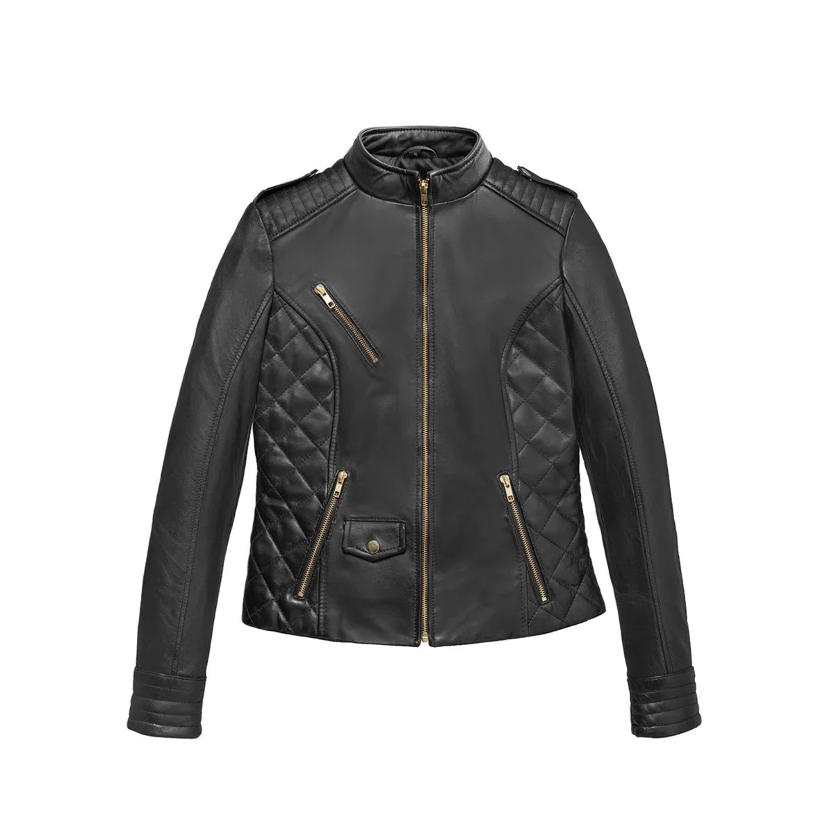 Alessandra Women's Lambskin Moto Jacket