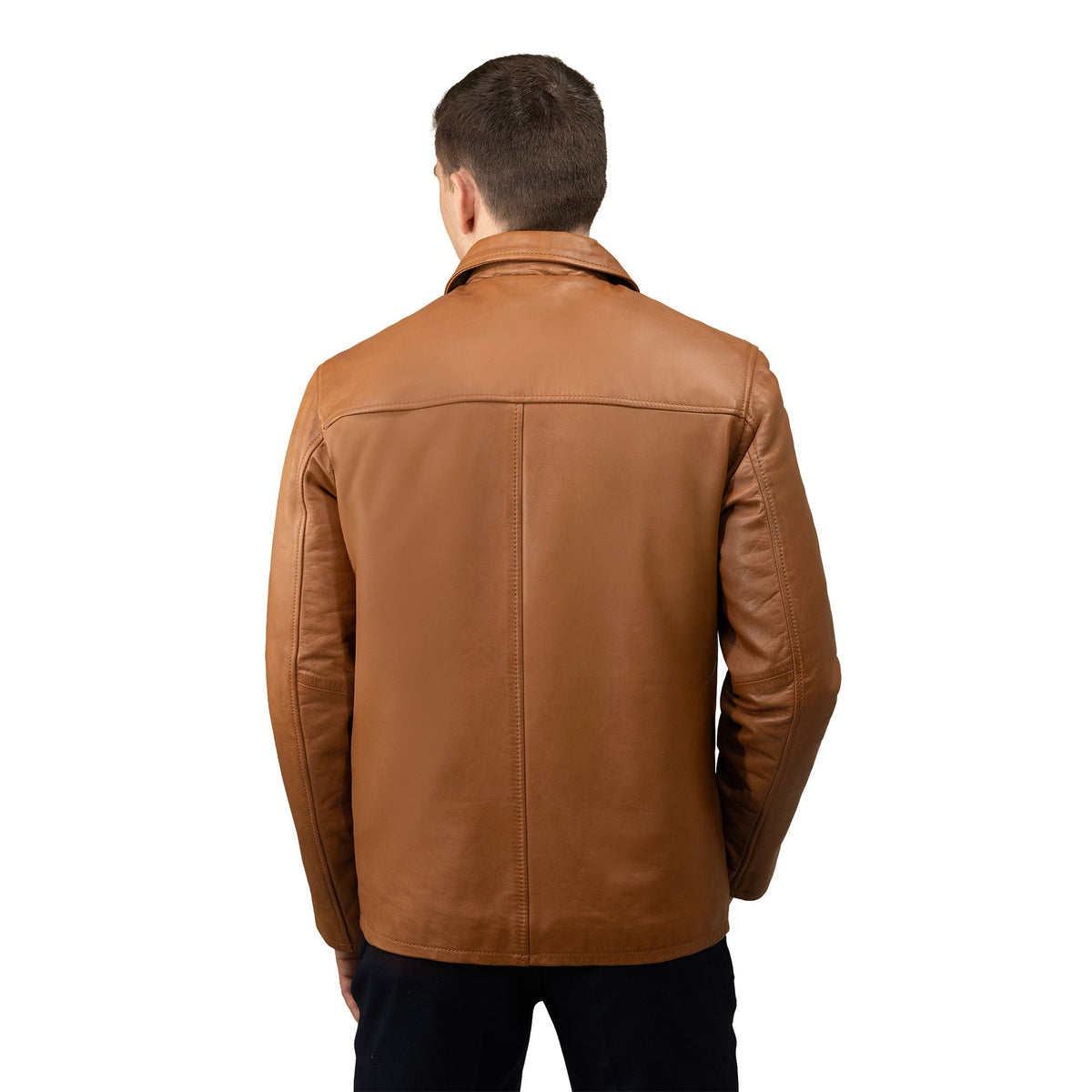 James Men's Leather Blazer Jacket