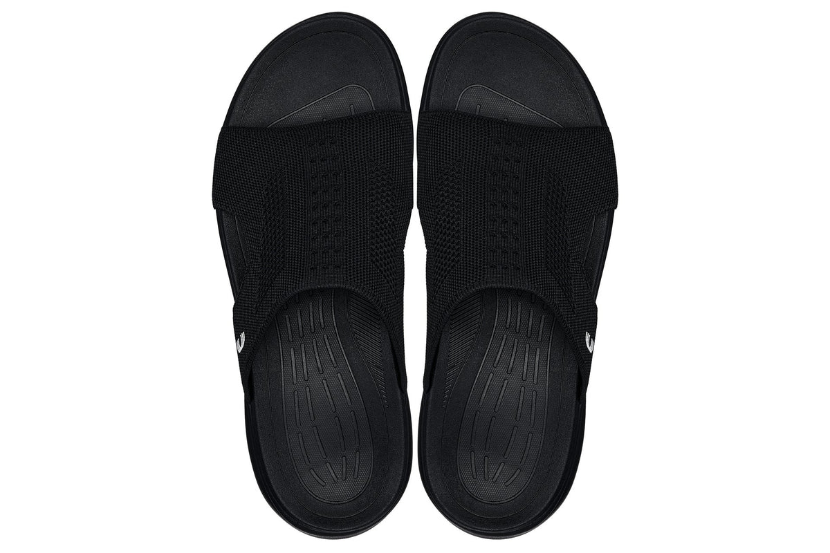 CALTO - X1657 - 2 Inches Taller (Black/Knitted Black)