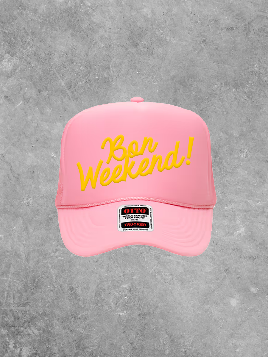 Underground Original Design: Bon Weekend! PUFF Trucker Hat