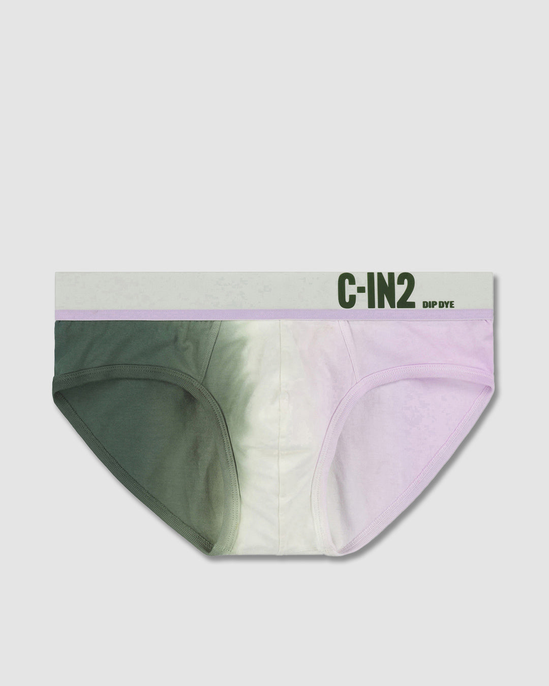 Dip Dye Low Rise Brief in Lilac Green
