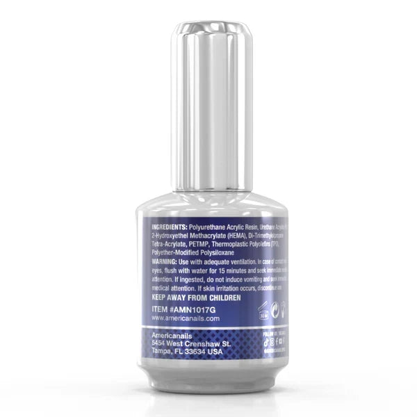 AmericaNails - No-Cleanse Gel Polish Top Coat | Glossy, 0.5 oz
