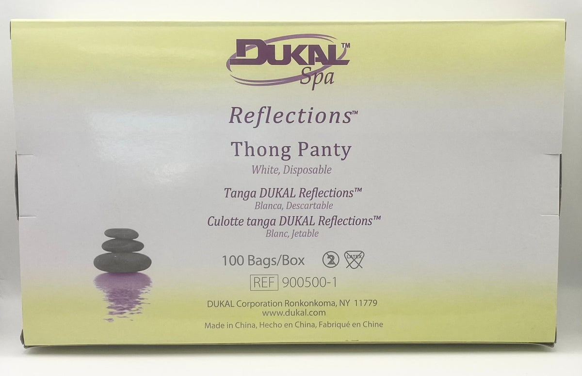 Dukal - Reflections Disposable Thong Panty (100 Bags/Box)