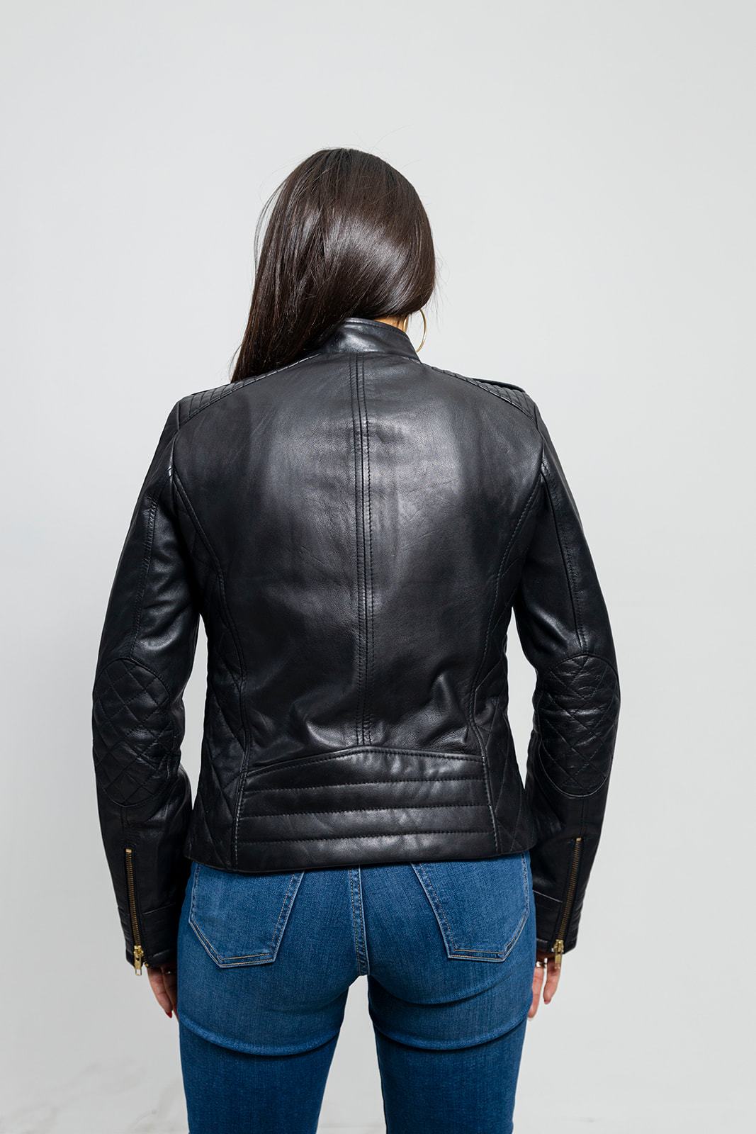 Alessandra Women's Lambskin Moto Jacket