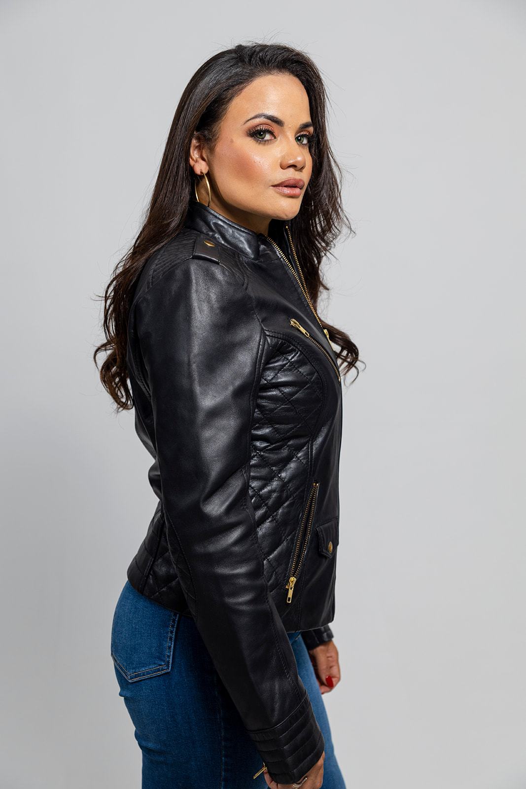Alessandra Women's Lambskin Moto Jacket