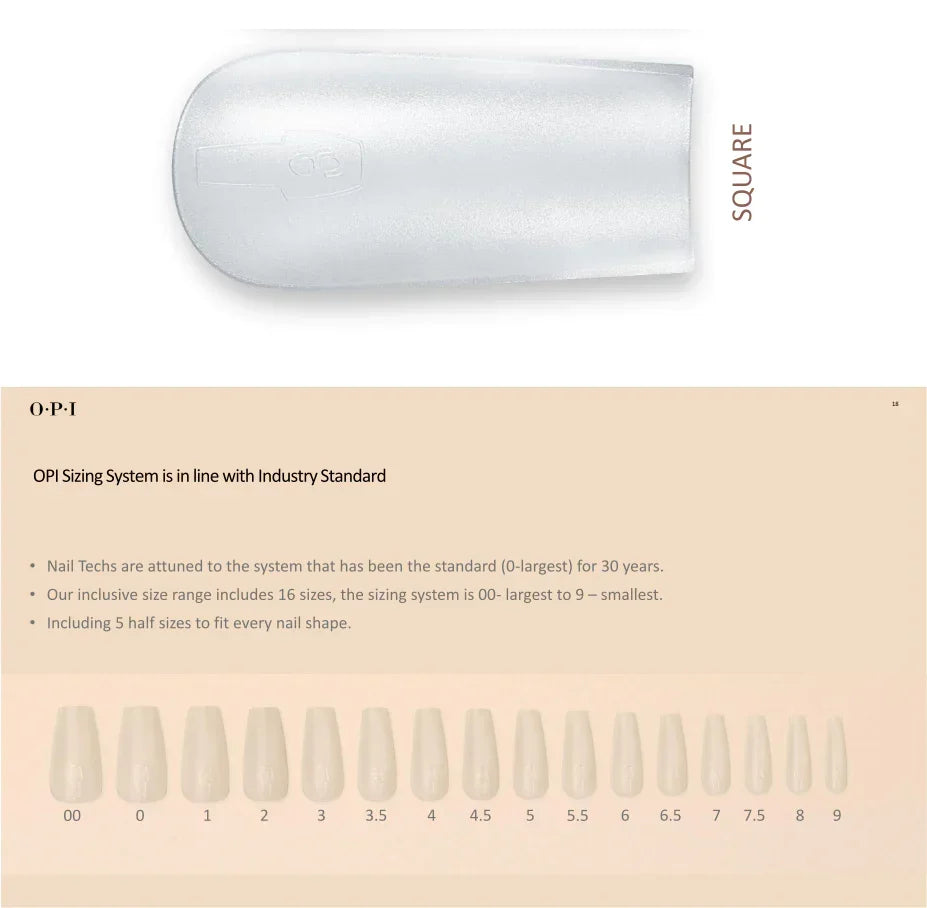 OPI GELevate Soft Gel Tips 640-Piece Box - Square