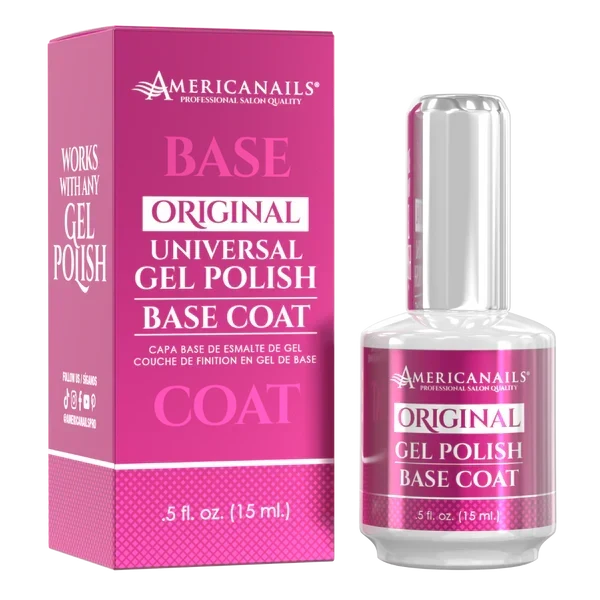 AmericaNails - Original Gel Polish Base Coat, 0.5 oz
