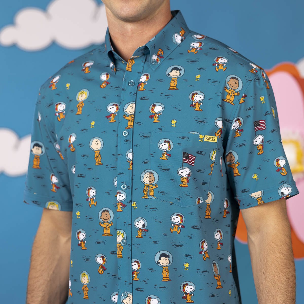Peanuts “Astro 'Nuts” – KUNUFLEX Short Sleeve Shirt