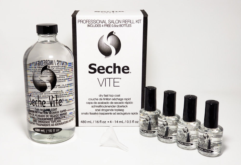 Seche - Vite - Dry Fast Top Coat 16 oz + 4 x .5 oz