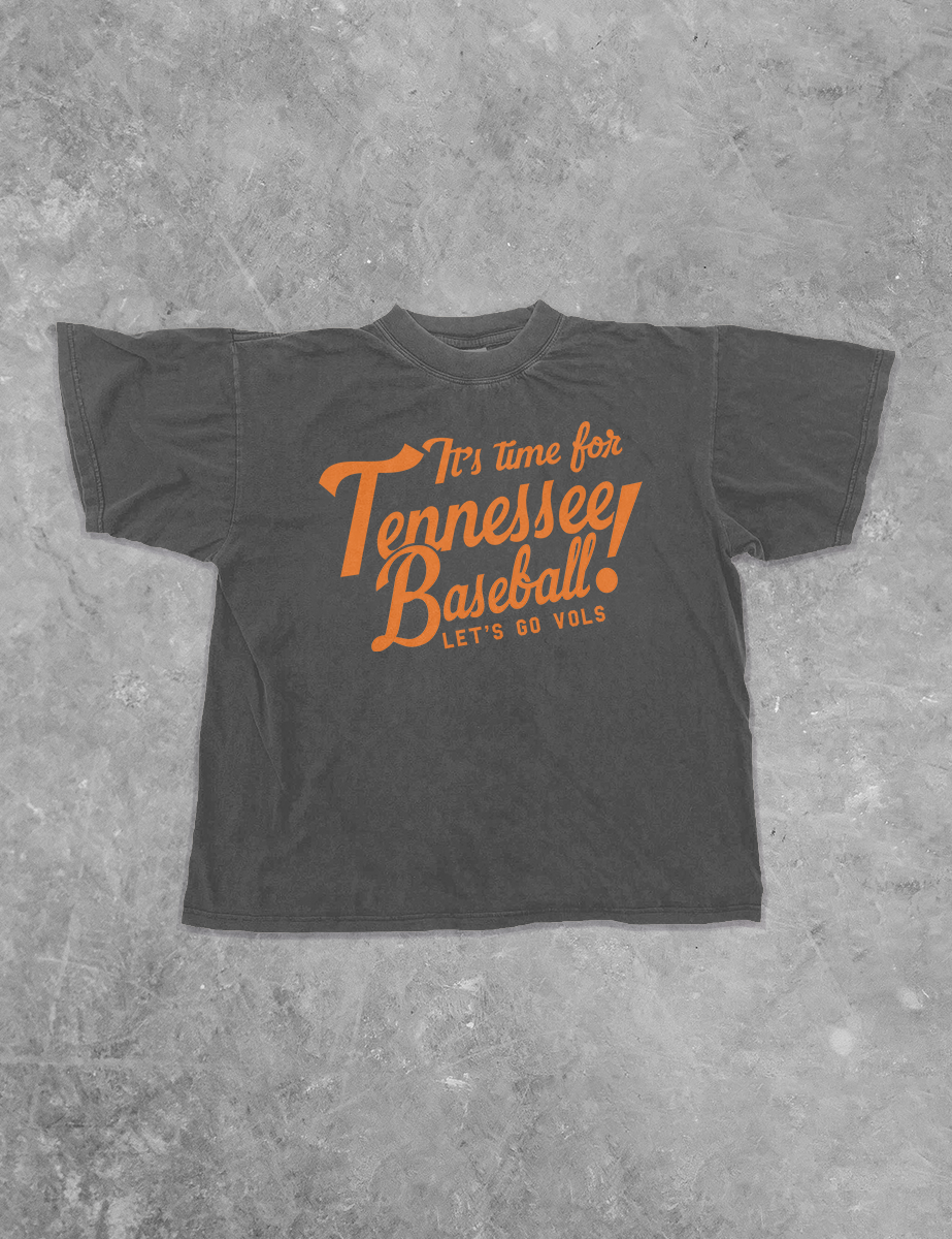 It's Time for Tennessee Baseball Boxy Cotton T-Shirt
