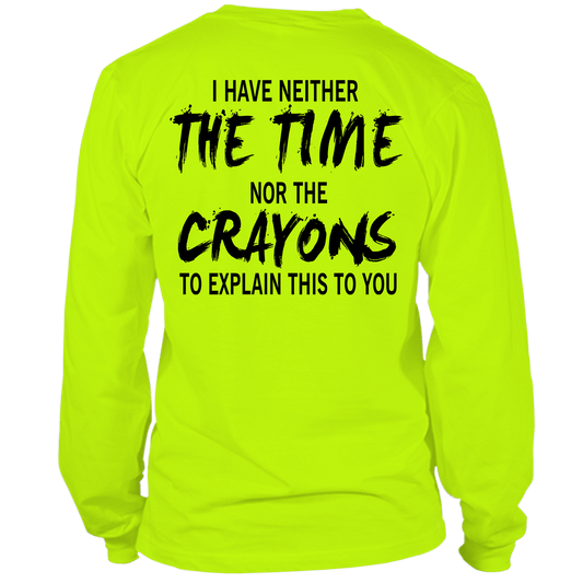 Crayons - Long Sleeve Hi-Vis Safety Yellow Shirt