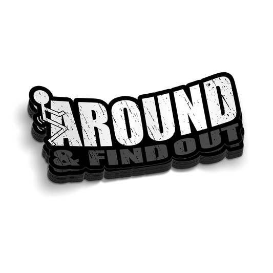 F Around Six-Inch Decal
