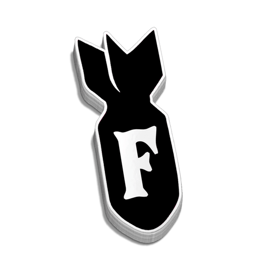 F-Bomb Hard Hat Decal