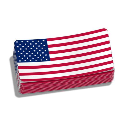 Old Glory Hard Hat Decal