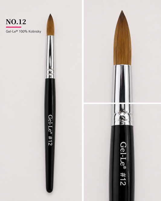 Gel-Le - Kolinsky Acrylic Brush #12 - Not Pressed
