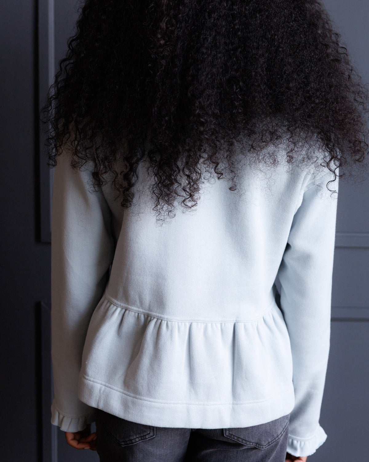 Country Peplum Crew Sweatshirt
