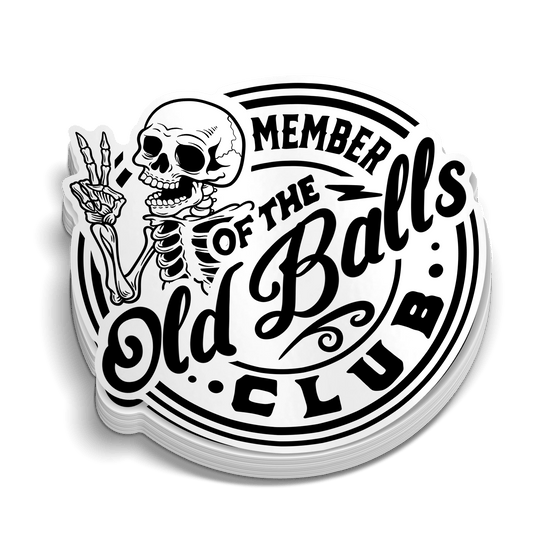 Old Balls Club Hard Hat Decal