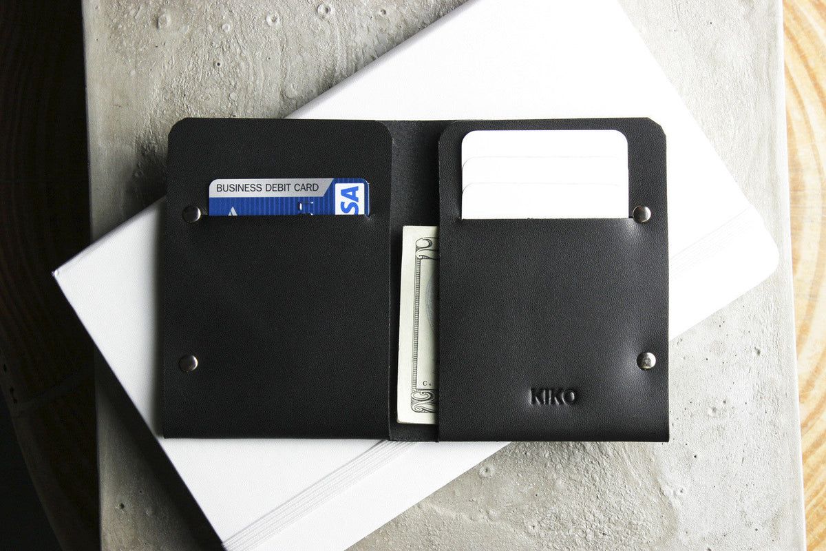 Unstitched Vegetable-Tanned Twofold Wallet