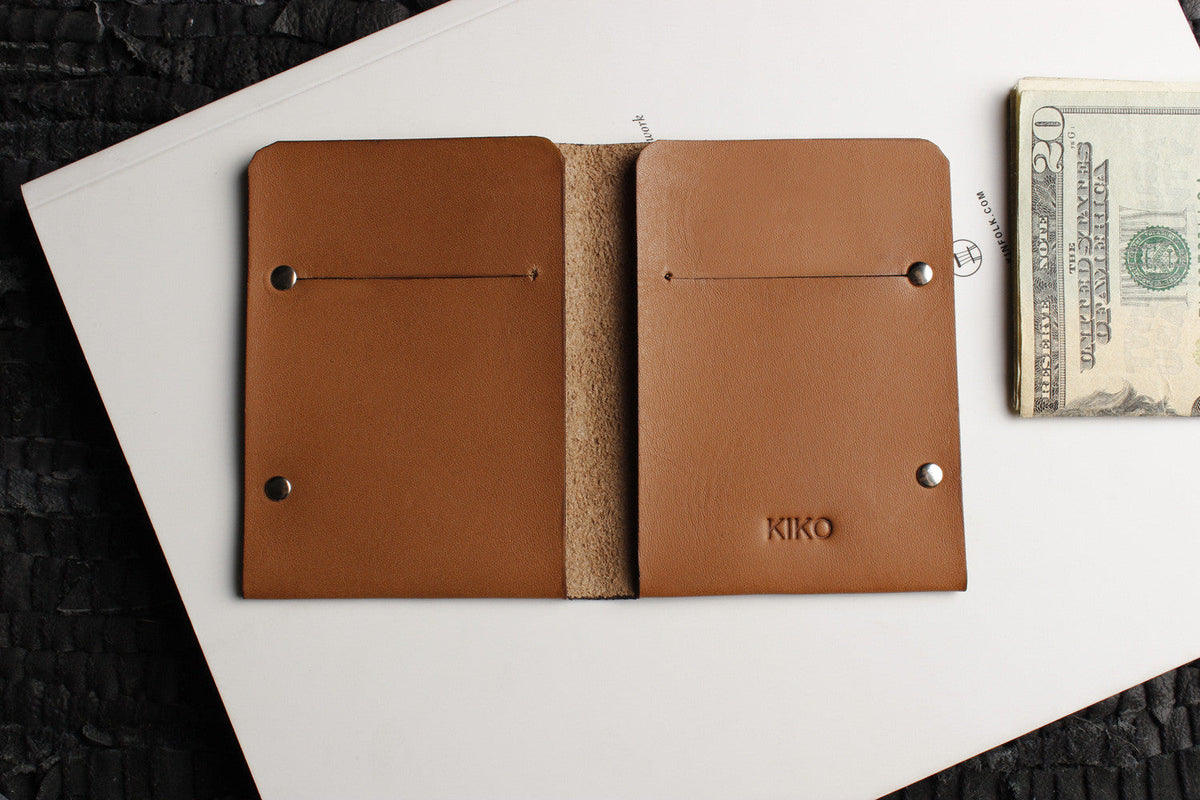 Unstitched Vegetable-Tanned Twofold Wallet