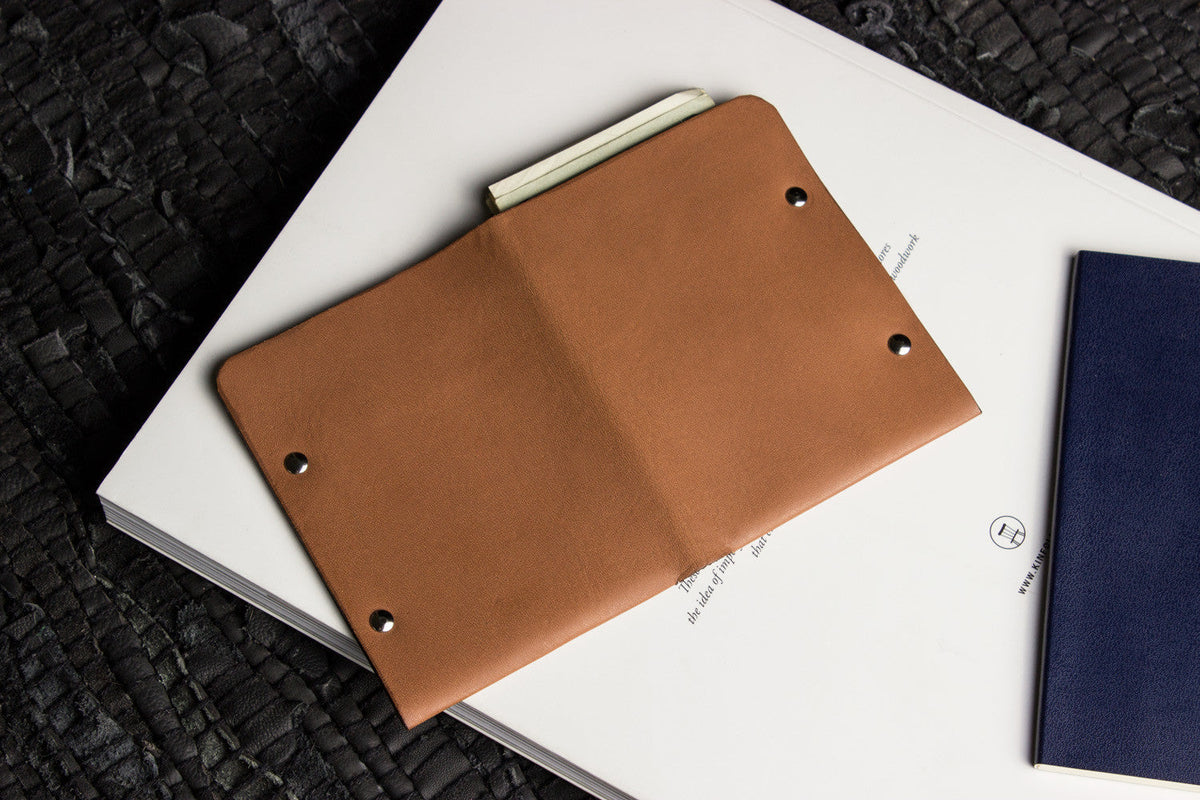 Unstitched Vegetable-Tanned Twofold Wallet