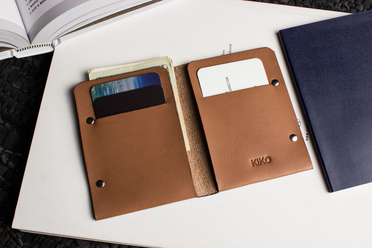 Unstitched Vegetable-Tanned Twofold Wallet