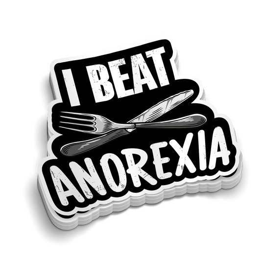 Beat Anorexia - Hard Hat Decal