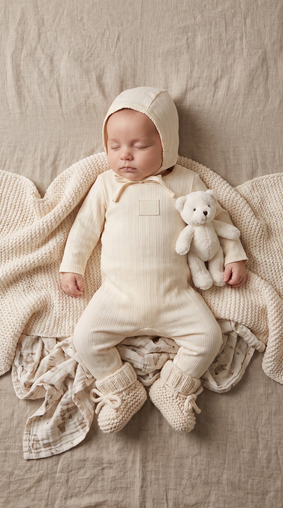 Pointelle Footie - Pointelle Cotton