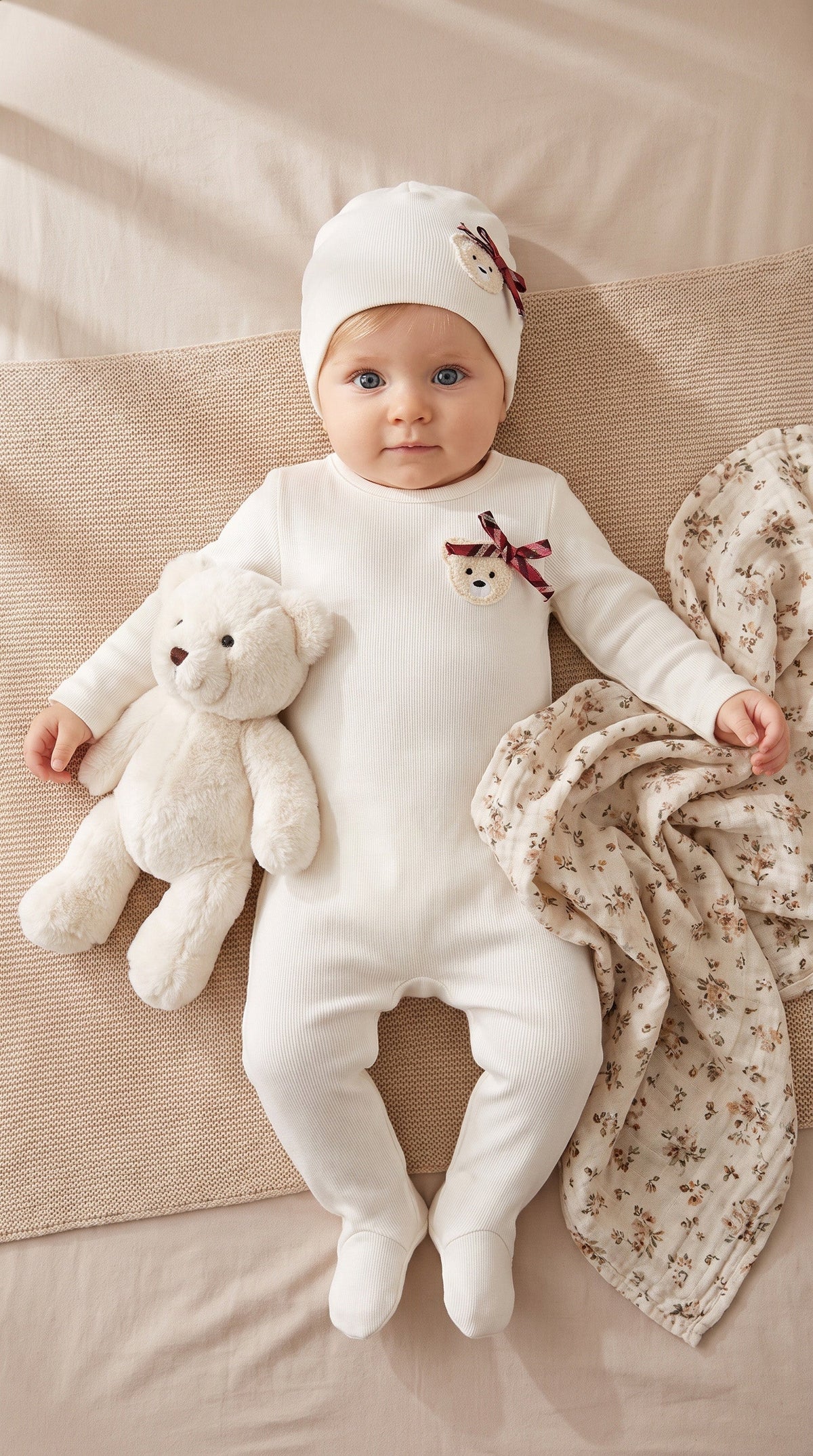 Bear Footie - Cotton