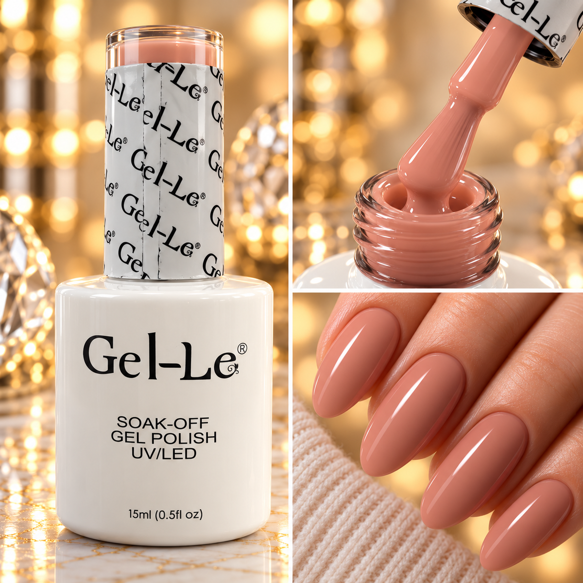 Gel-Le L144 Lush Pink Gel Polish