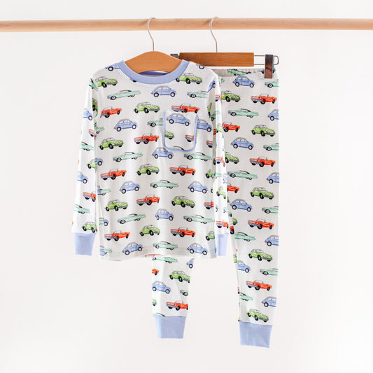 Vintage Road Trip Organic Cotton Pajamas for Kids