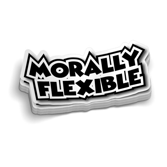 Morally Flexible Hard Hat Decal