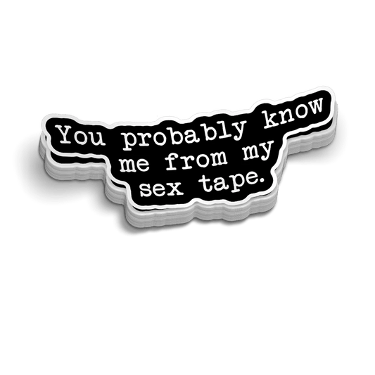 Sex Tape - Hard Hat Decal
