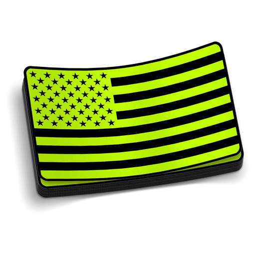 Hi Vis Flag - Hard Hat Decal