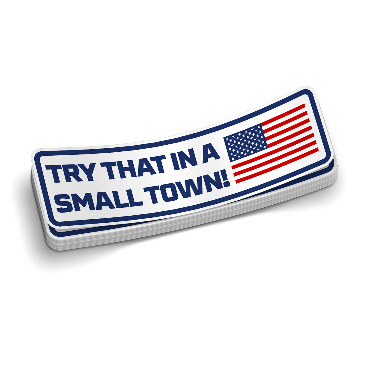 Small Town - Hard Hat Decal
