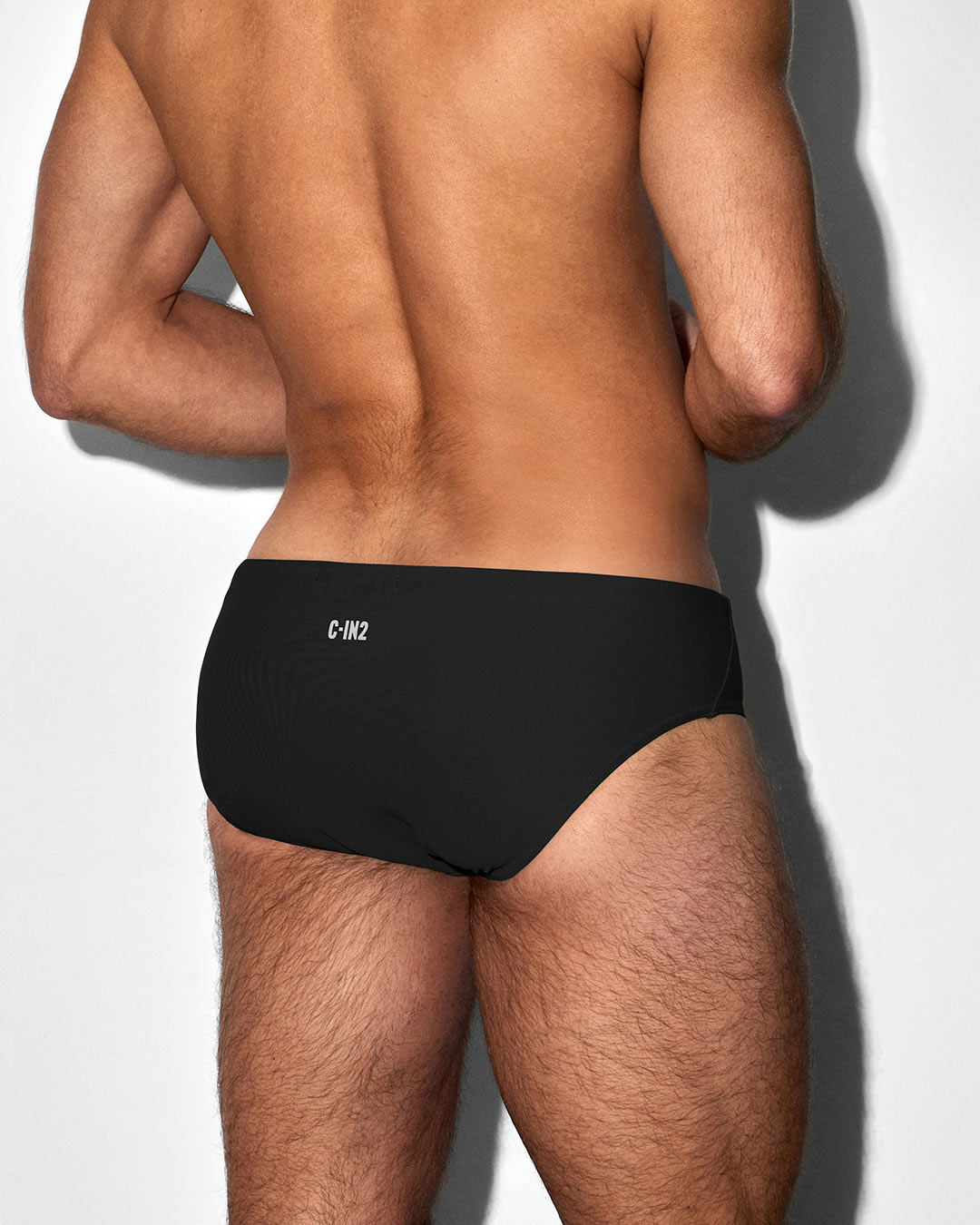 Solid Black Swim Brief