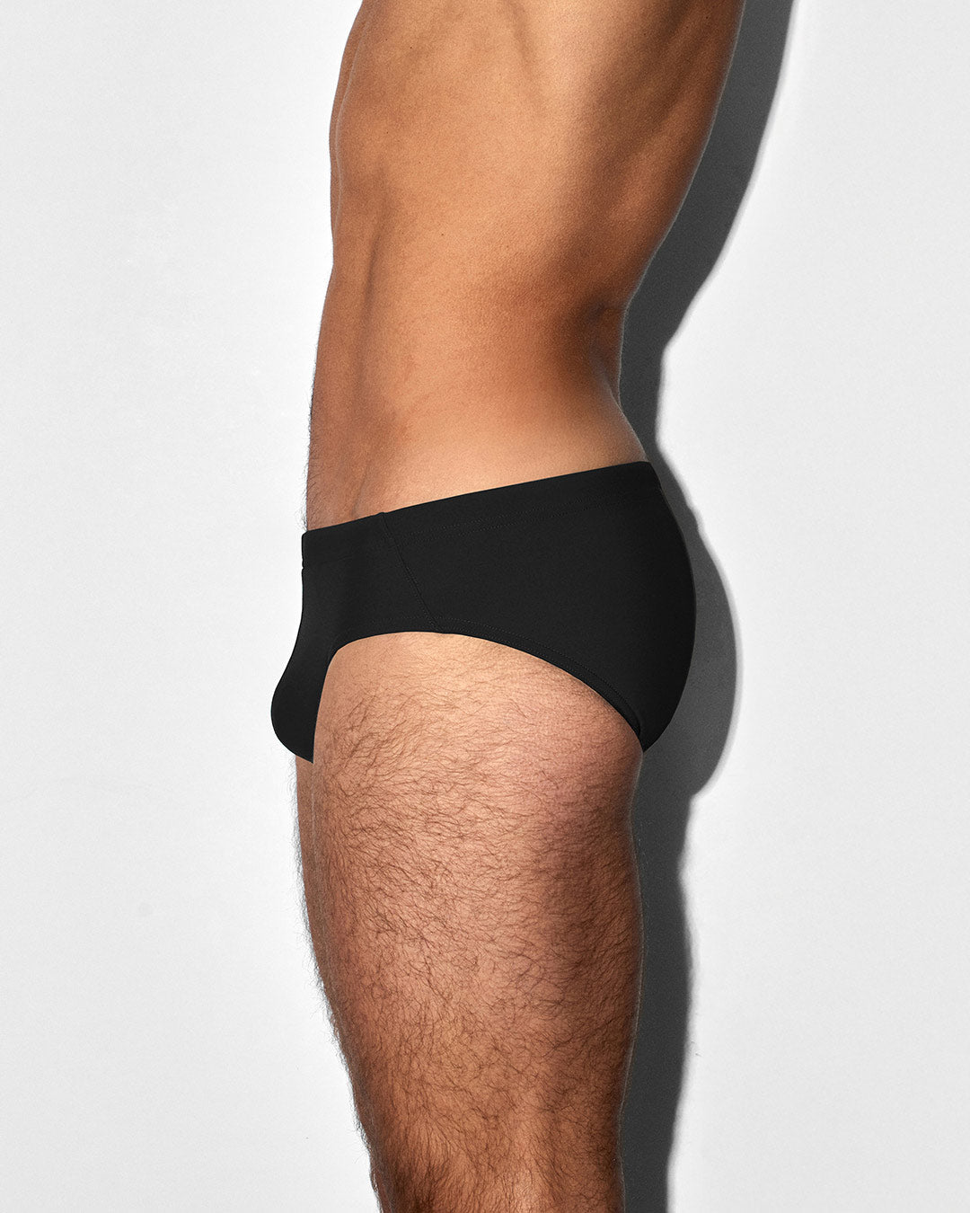 Solid Black Swim Brief