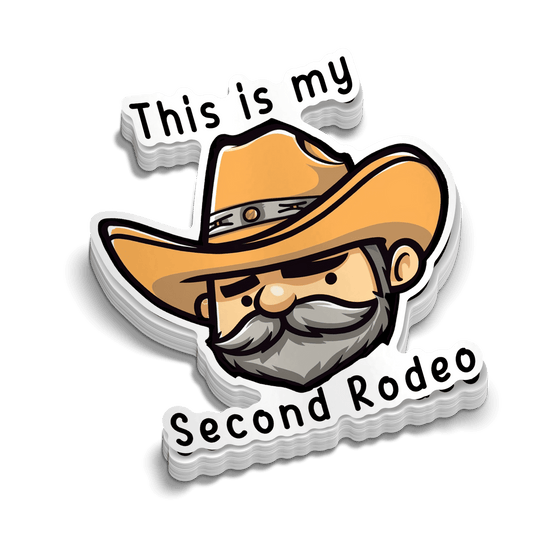 Second Rodeo Hard Hat Decal