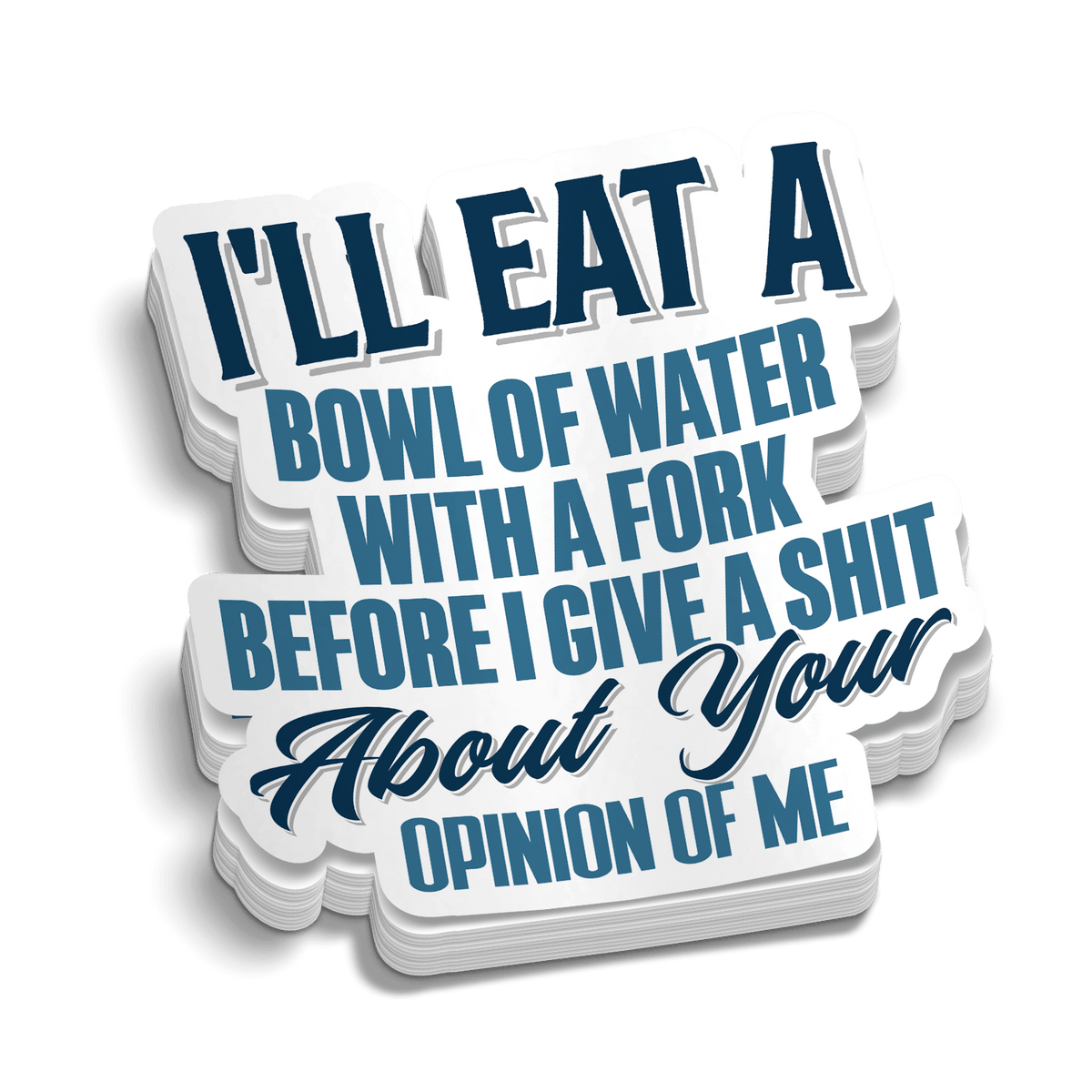 Opinion Of Me Hard Hat Decal