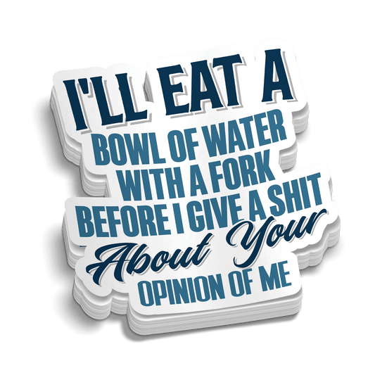 Opinion Of Me Hard Hat Decal