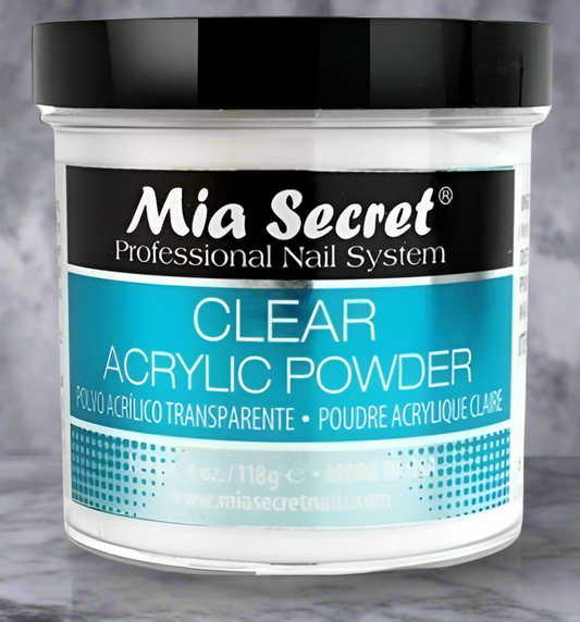 Mia Secret - Acrylic Powder - Clear, 4 oz