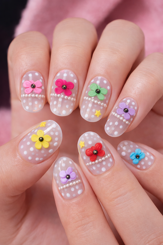 Berkeley Ceramic 3-D Nail Art - Bow Tie with Stone